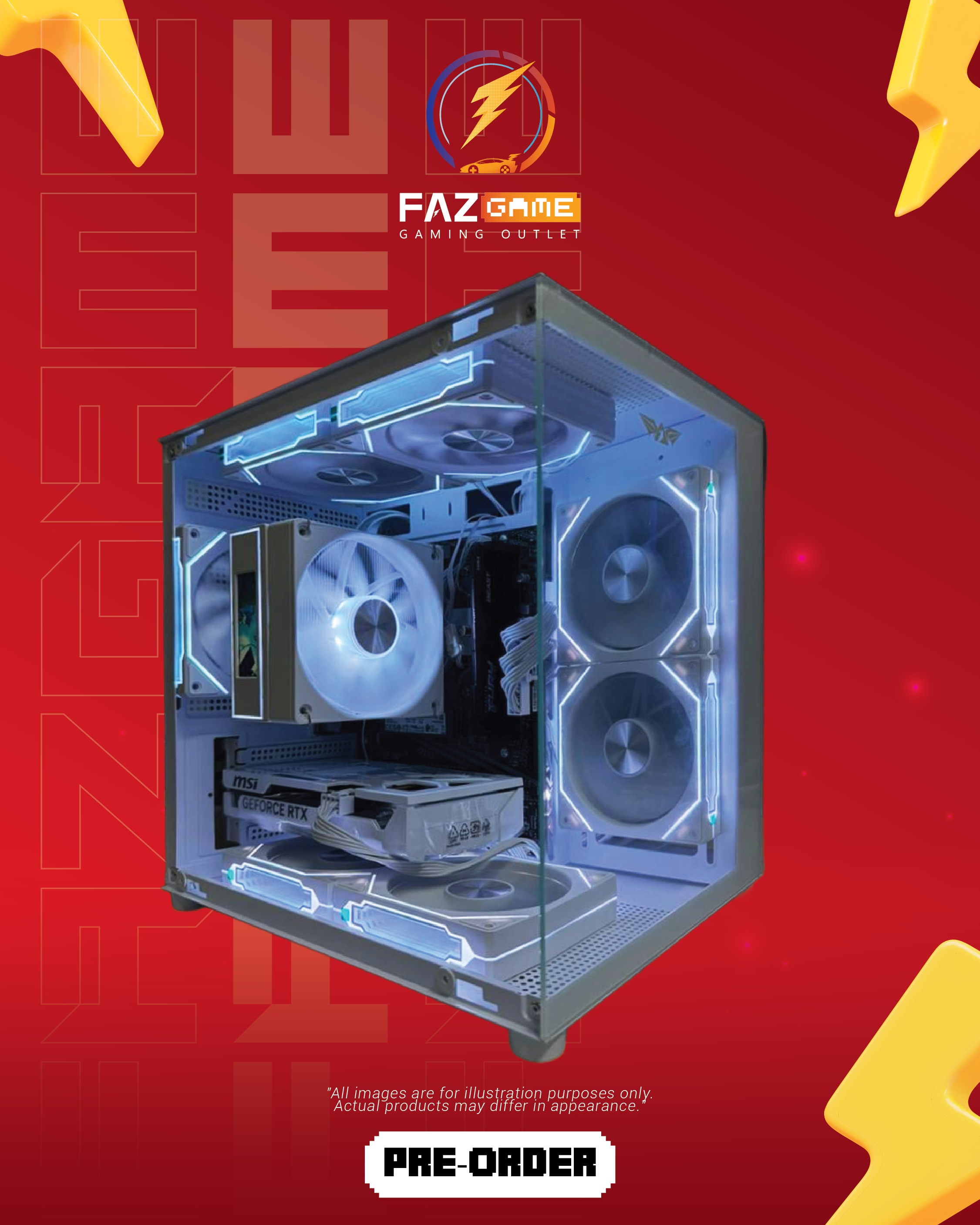 PC GAMING White RTX 5060